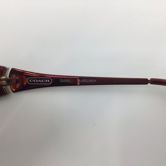 Coach Eyeglass Frames, Style S2005, Burgundy - Picture 10 of 16